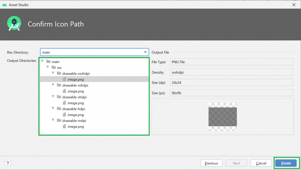 Cách thêm image vào Drawable Folder Android studio - w3seo