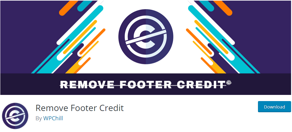 Remove Footer Credit