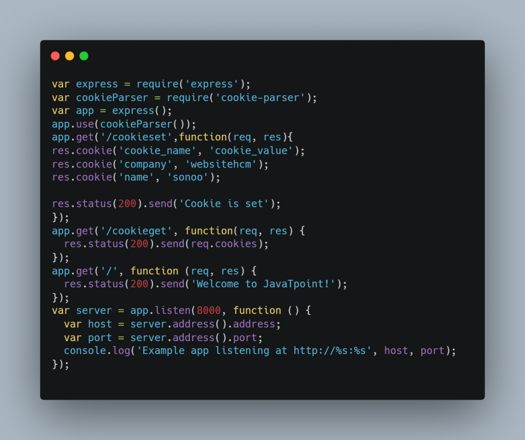 Cookies Management trong Express.js w3seo quản trị cookies trong nodejs