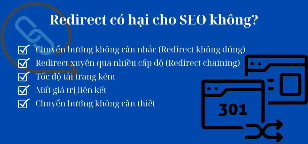 Redirect có hại cho SEO không?