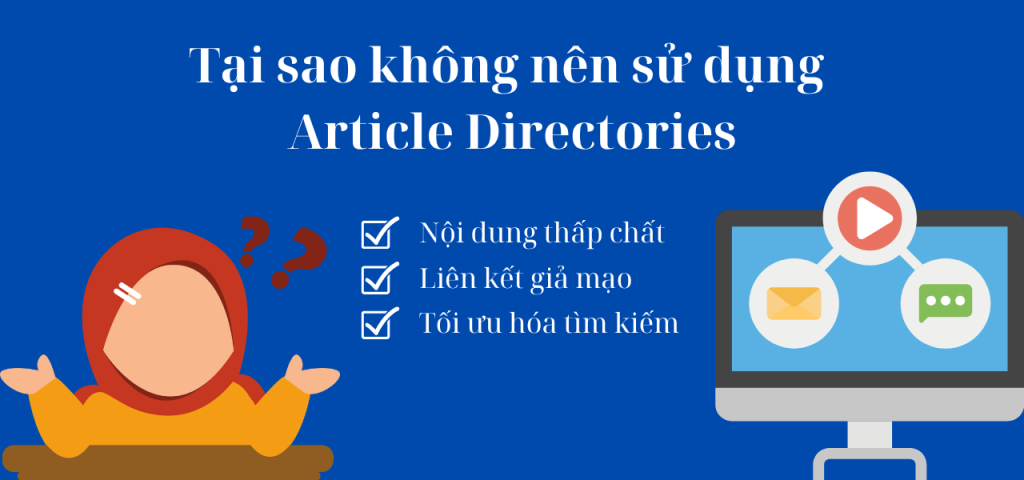 Tại sao không nên sử dụng Article Directories