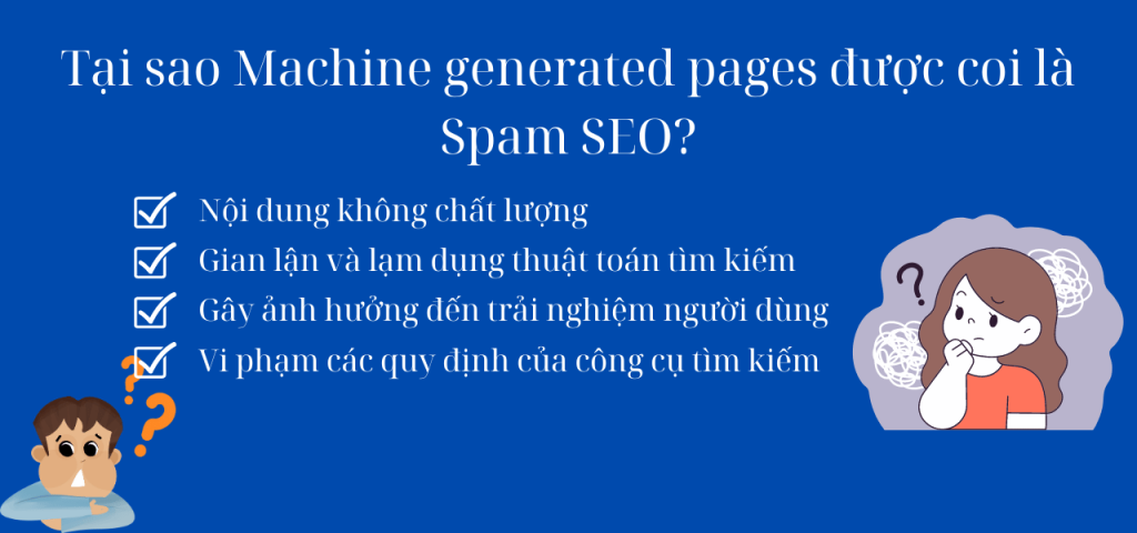 Tại sao Machine generated pages được coi là Spam SEO?