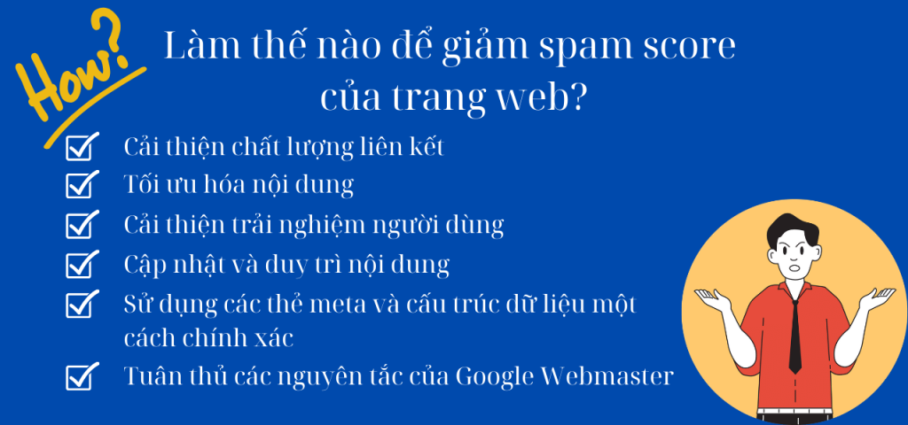 Làm thế nào để giảm spam score của trang web?