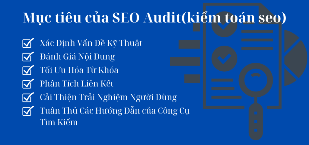 Mục tiêu của SEO Audit(kiểm toán seo)