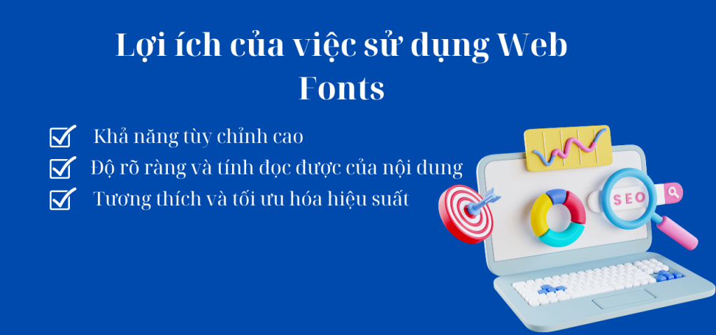 Lợi ích của việc sử dụng Web Fonts