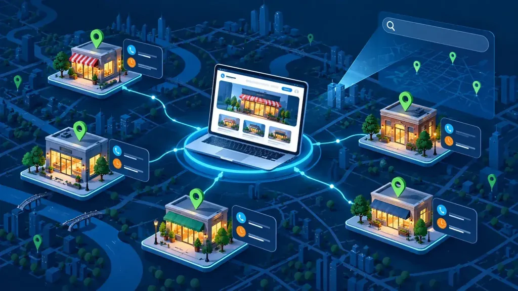 Website trung tâm kết nối nhiều chi nhánh thật trên bản đồ