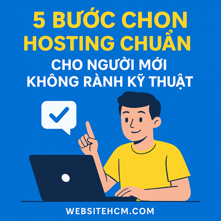5 bước chọn hosting cho người mới không rành kỹ thuật