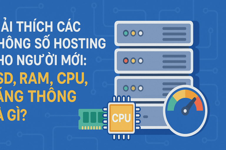 Thông số hosting là gì? Cách đọc SSD, RAM, CPU, băng thông