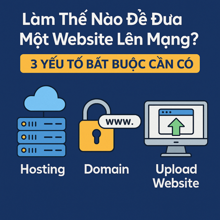 Đưa website lên mạng cần gì? Hosting, domain và DNS