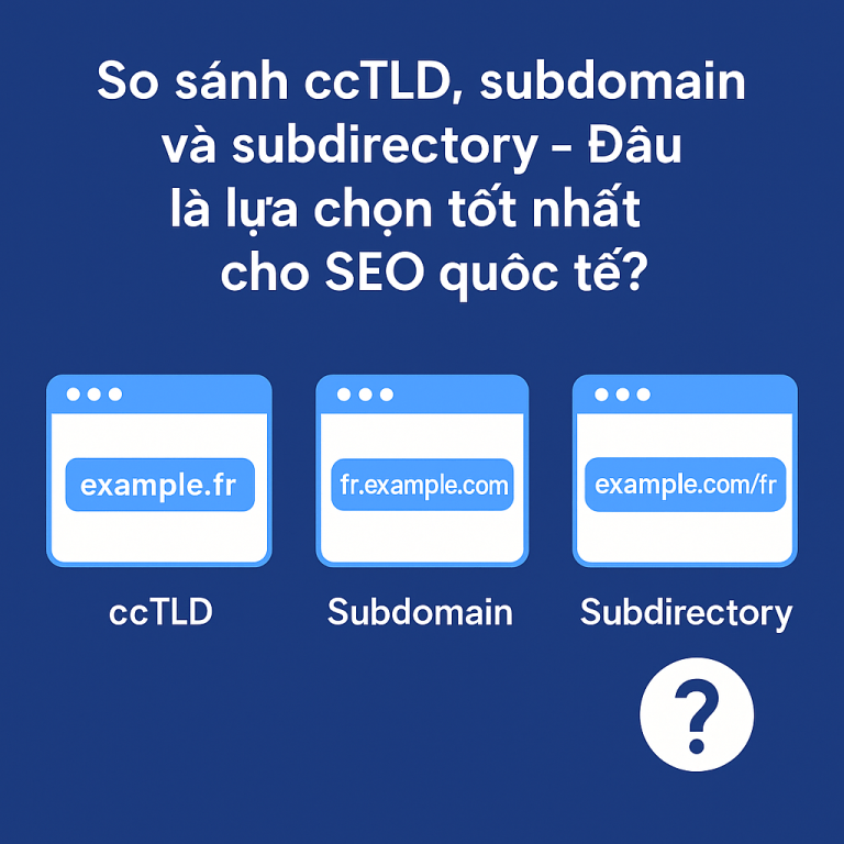 So sánh ccTLD, Subdomain và Subdirectory: Chọn cấu trúc URL nào cho SEO quốc tế?