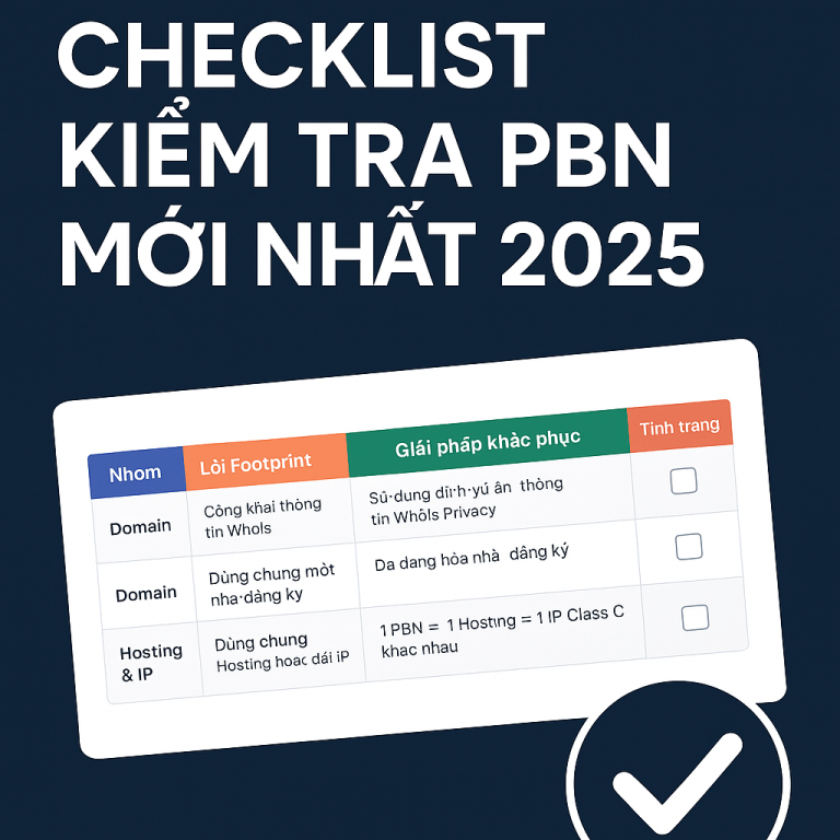 Footprint PBN Là Gì? 6 Nhóm Dấu Hiệu & Cách Audit Rủi Ro