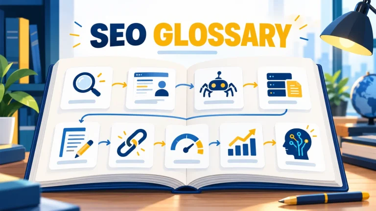 Từ điển thuật ngữ SEO theo hành trình từ truy vấn, crawl, nội dung đến đo lường