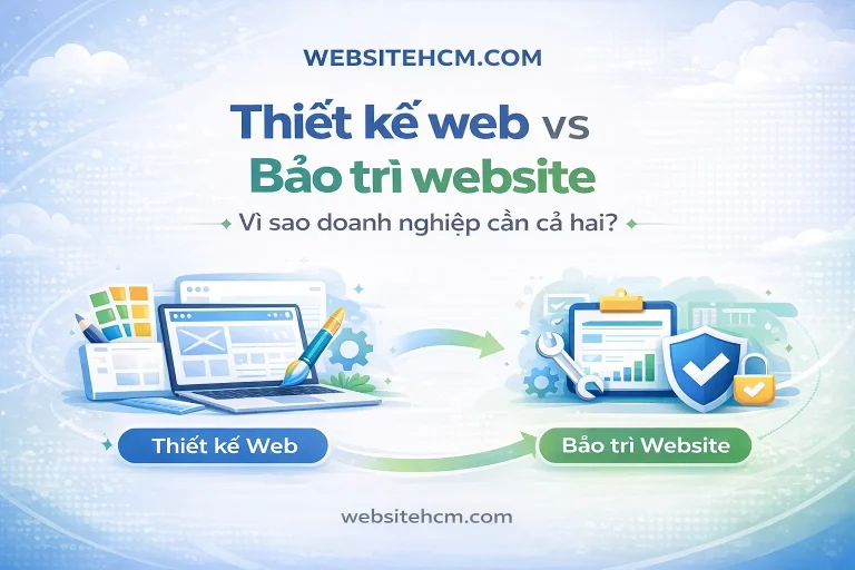 Thiết kế web vs bảo trì website: khác nhau thế nào và vì sao cần cả hai?