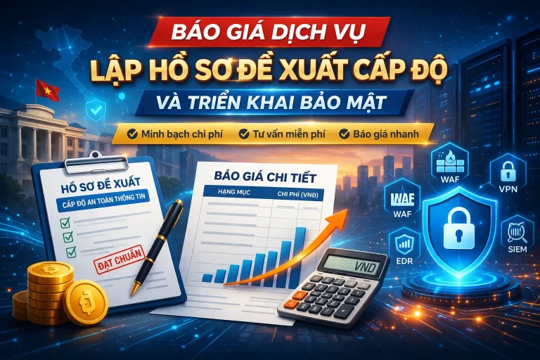 Báo giá lập hồ sơ đề xuất cấp độ 2, 3 và bảo mật