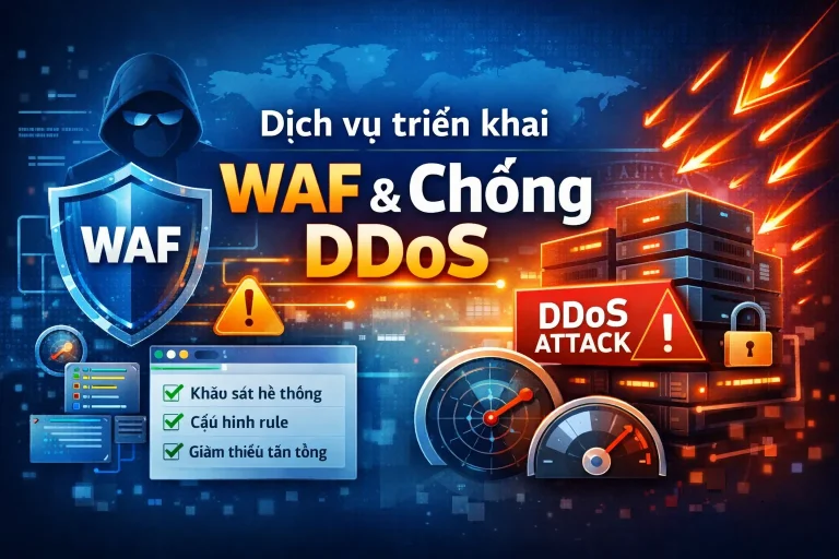 Dịch vụ triển khai WAF và chống DDoS cho website
