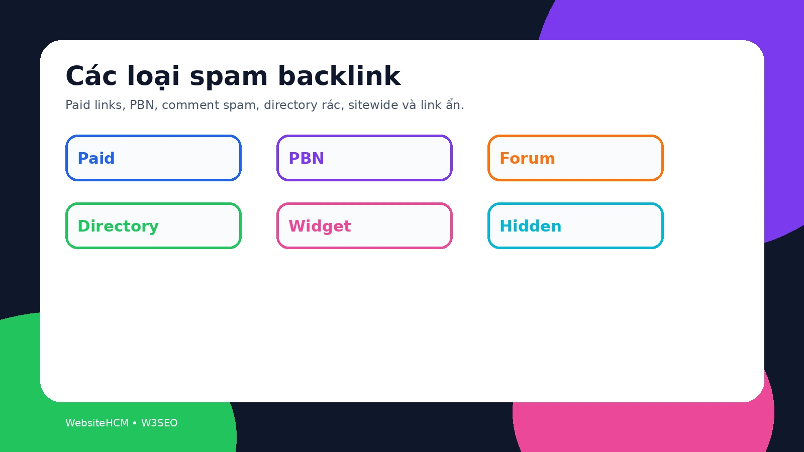 Các loại spam backlink phổ biến cần nhận diện
