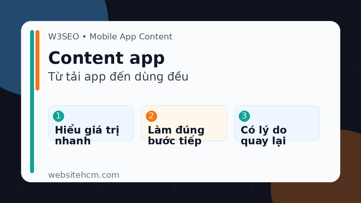 Hệ thống content cho ứng dụng di động từ lời hứa đến task và vận hành