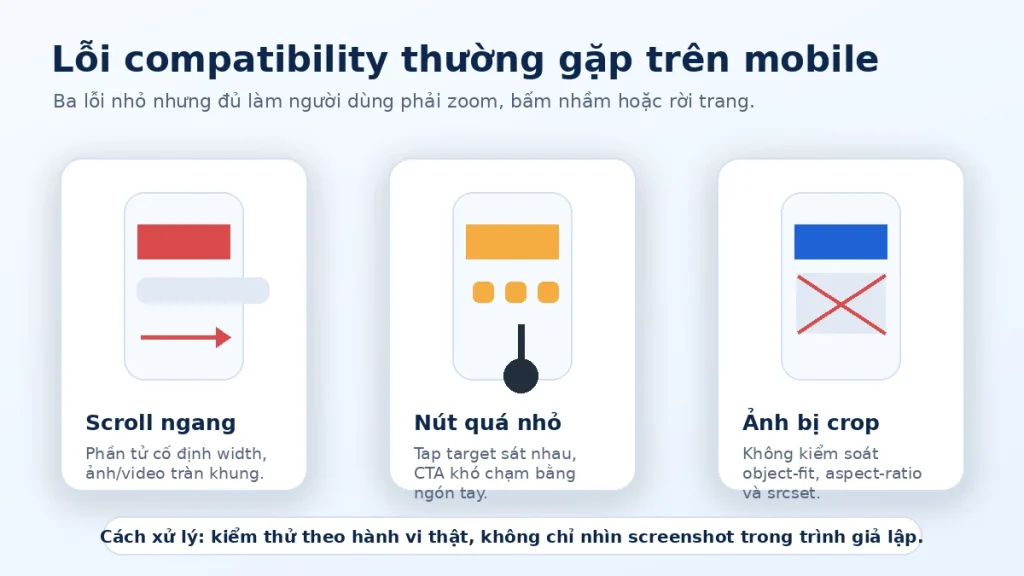 Các lỗi compatibility thường gặp trên mobile