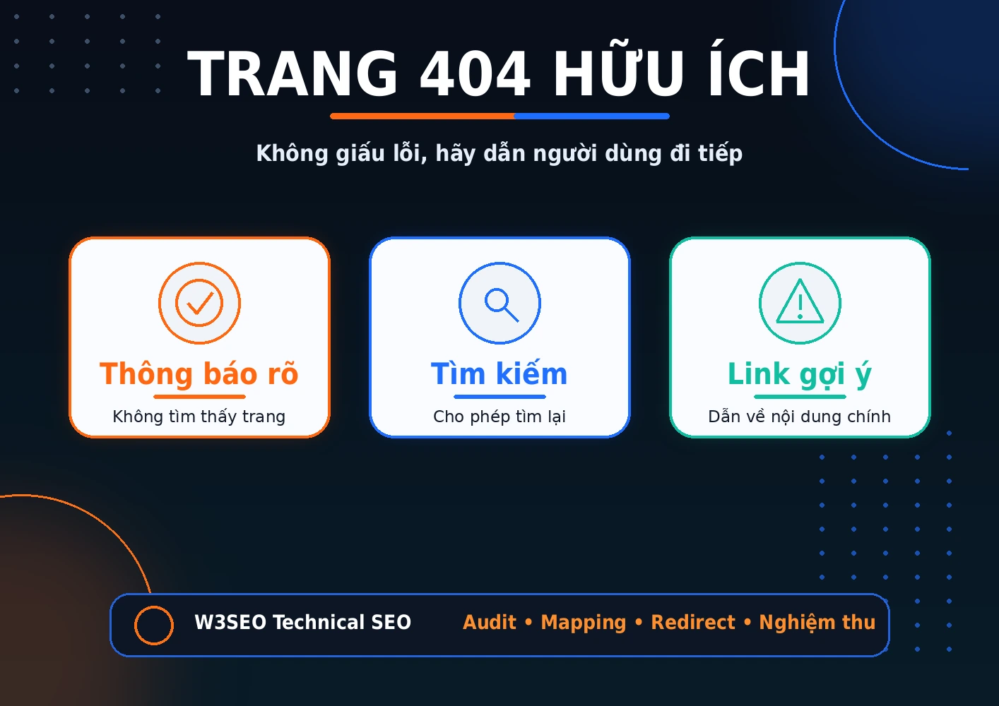 Trang 404 hữu ích Cách thiết kế trang 404 hữu ích cho người dùng