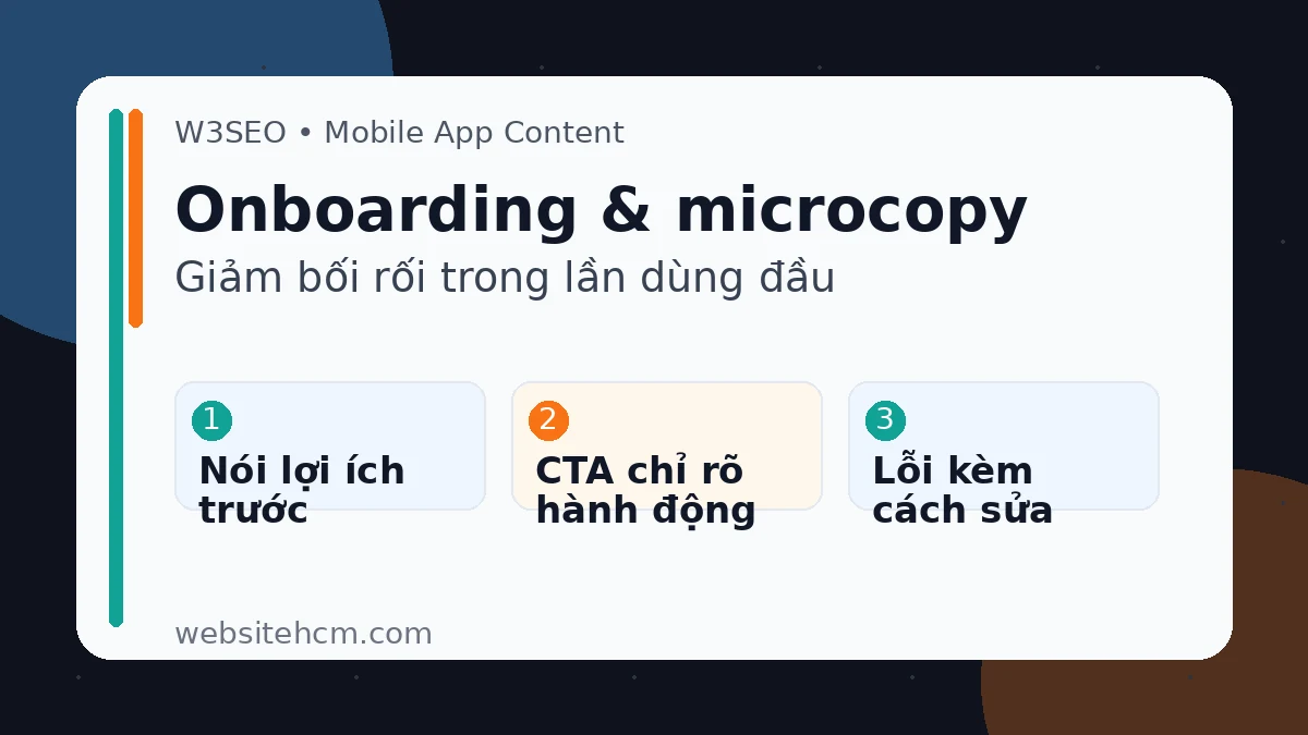 Content onboarding permission và first-value journey trong app
