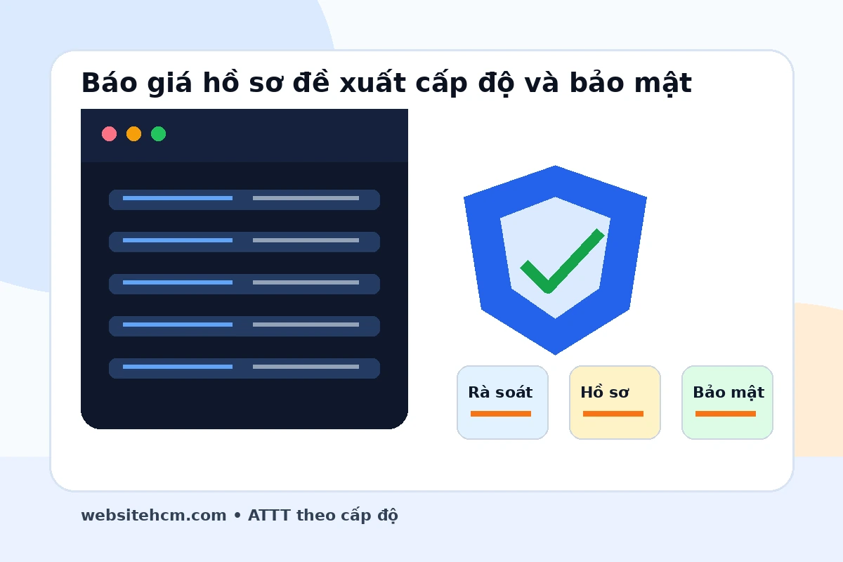 Báo giá hồ sơ đề xuất cấp độ và triển khai bảo mật hệ thống