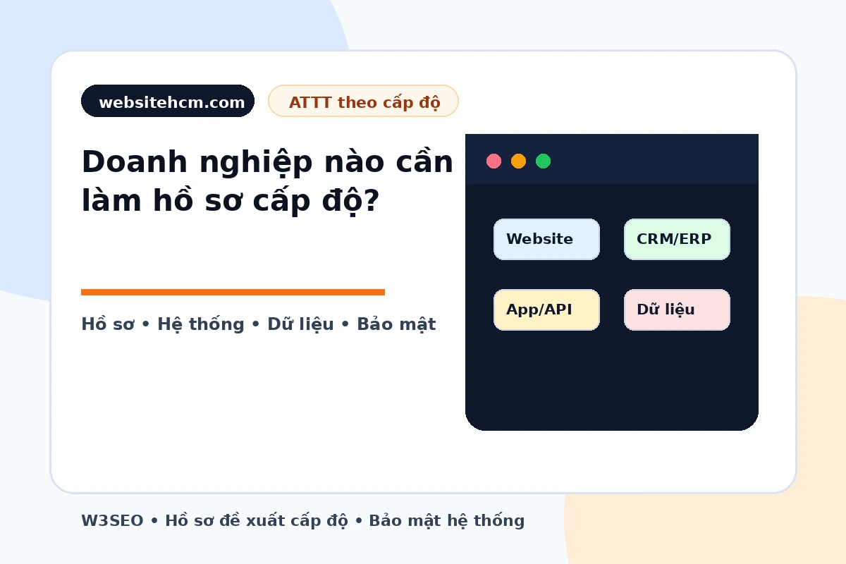 Xác định doanh nghiệp và hệ thống nào cần lập hồ sơ đề xuất cấp độ