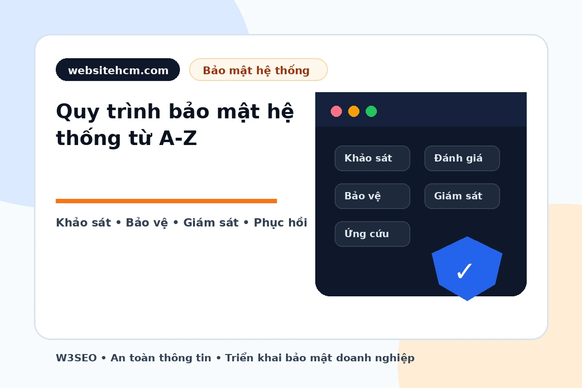 Quy trình triển khai bảo mật hệ thống từ A-Z cho doanh nghiệp