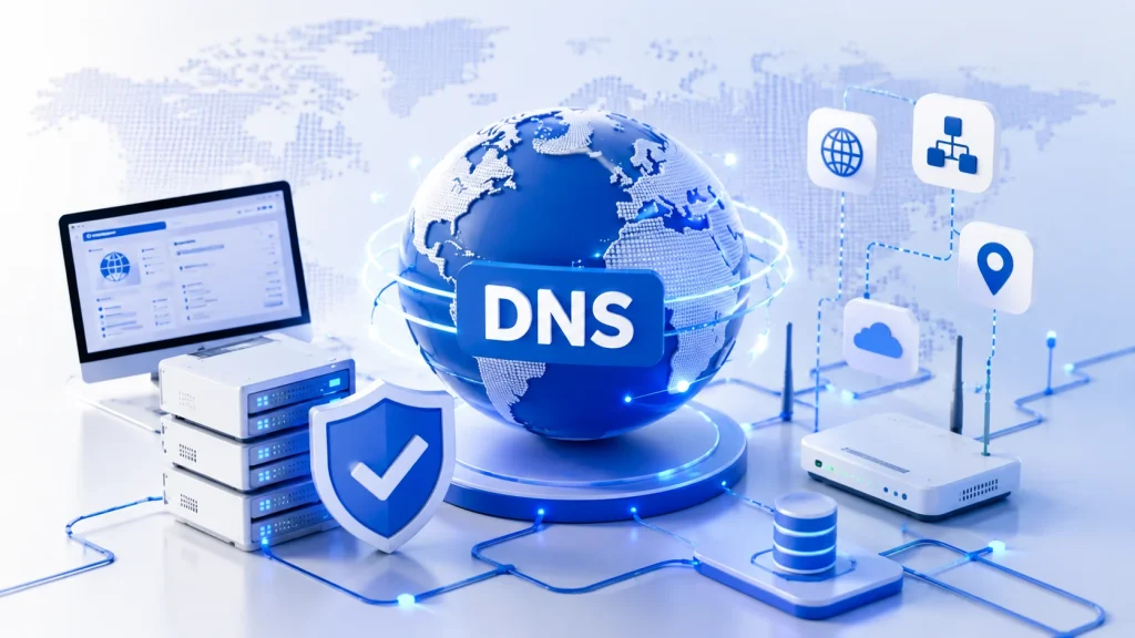 DNS change management network infrastructure illustration
