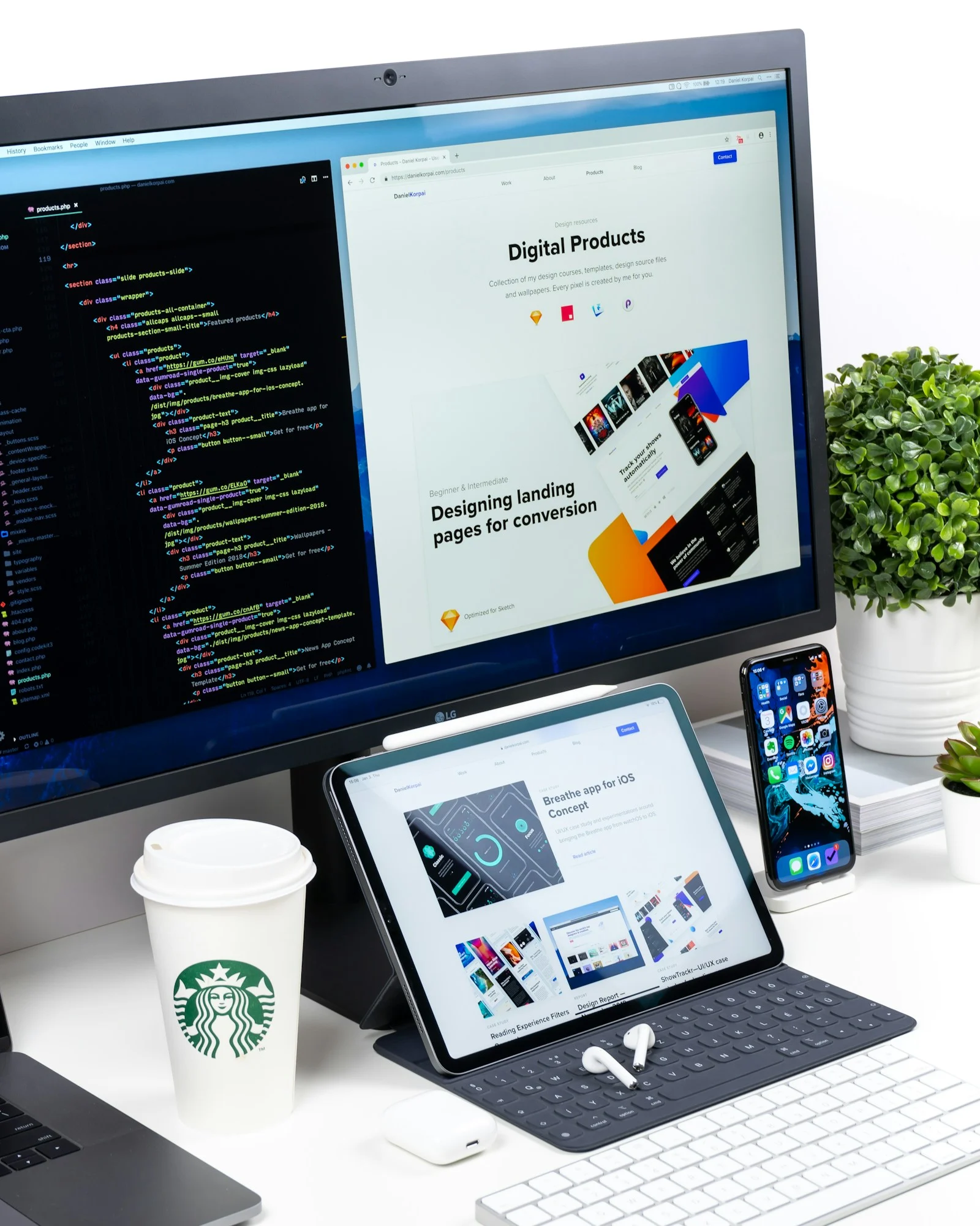 Nhiều thiết bị minh họa việc kết hợp trải nghiệm người dùng với theo dõi độ ổn định website