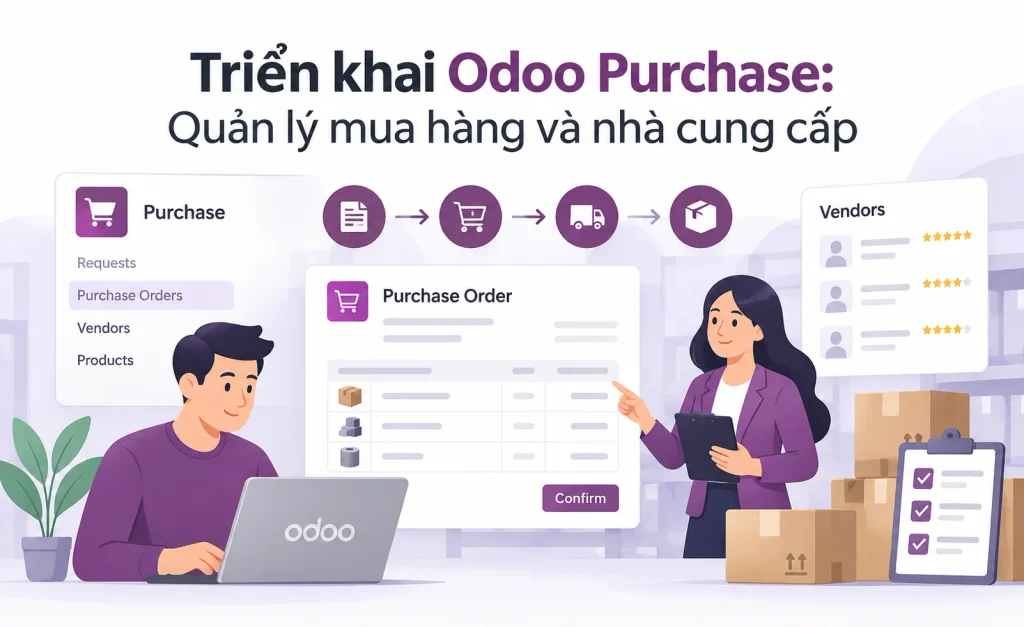 Triển khai Odoo Purchase: Quản lý mua hàng và nhà cung cấp